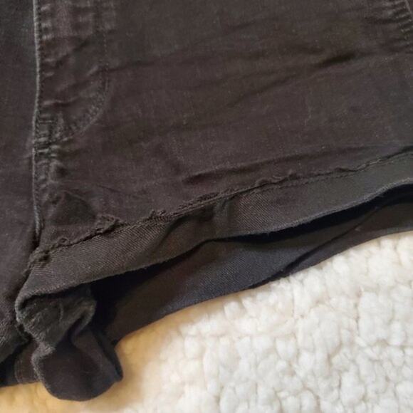 Hollister High Rise Short Shorts Black Denim Women's Size 5 / 27 - Picture 5 of 13
